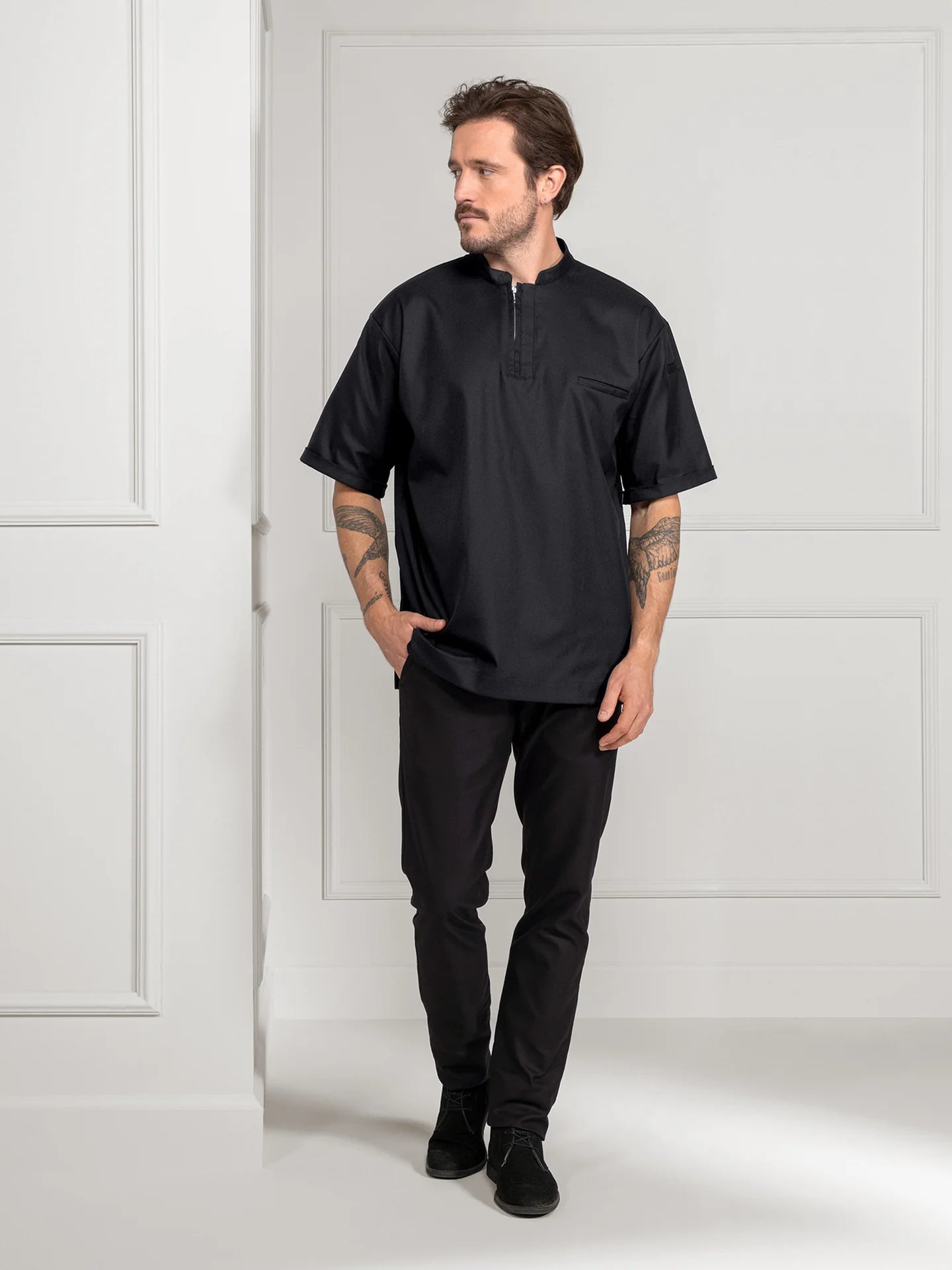 Chef T-shirt Henrique Black by Le Nouveau Chef -  ChefsCotton